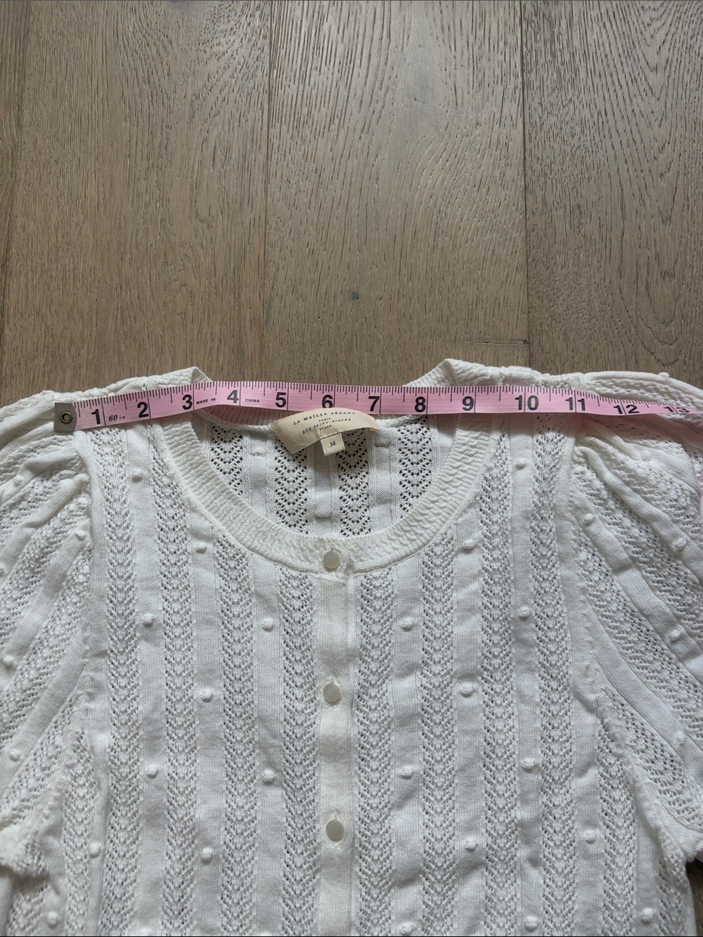 EUC sezane davie cardigan ecru size medium - Picture 5 of 16